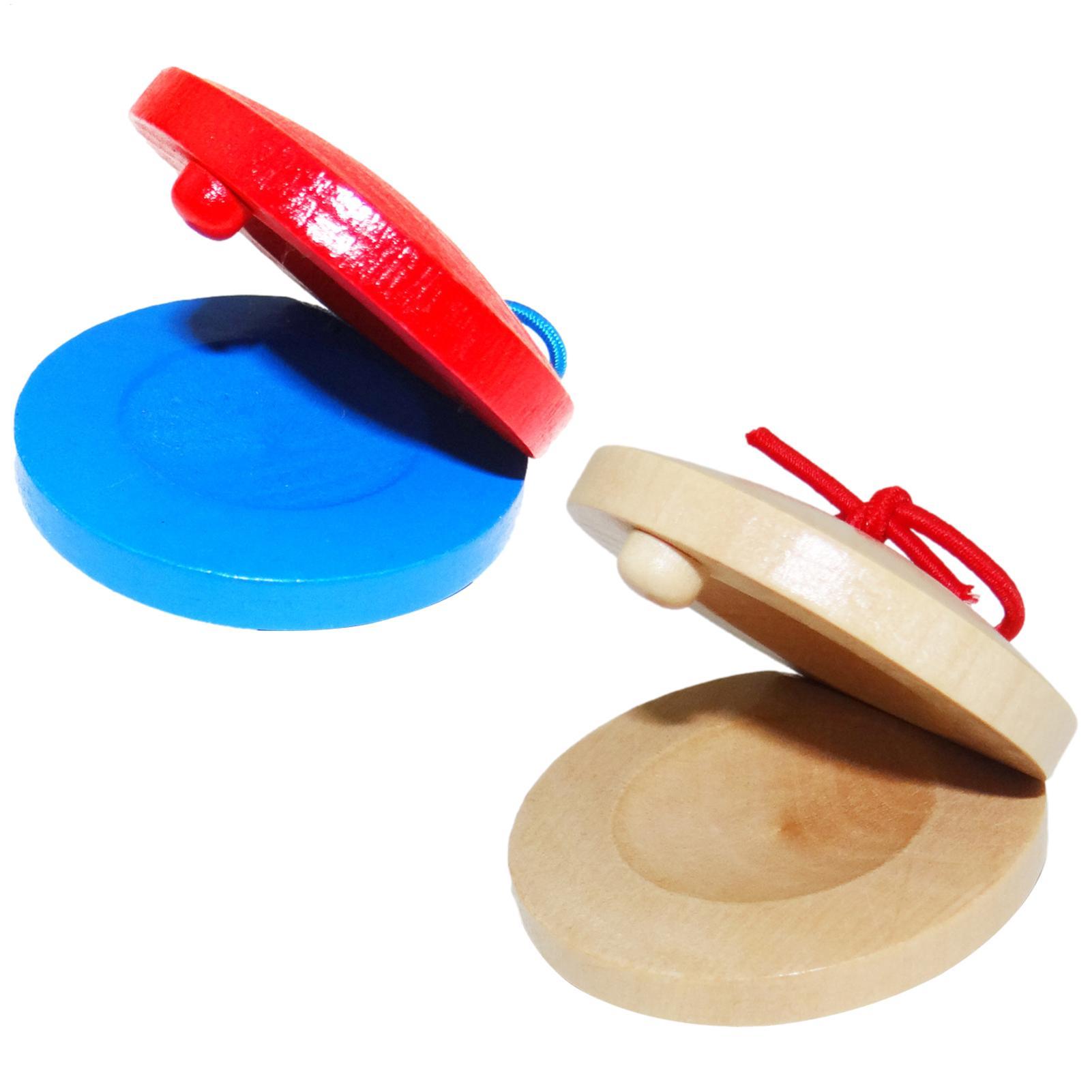 Musical Instrument For Toddlers - Wooden Castanets Kids Musical Instruments Durable