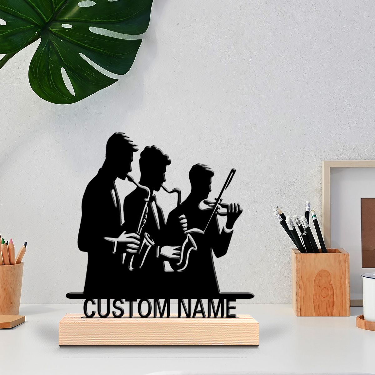 Musical Instrument With Name - 1pc Playing musical instruments Customized Name
