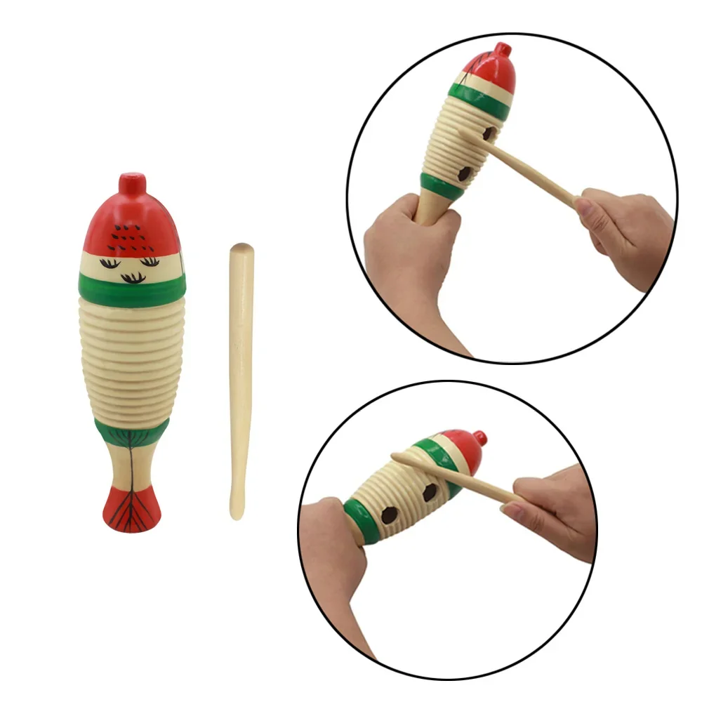 Musical Instrument For Toddlers - Wooden Fish Musical Orff Percussion Instrument