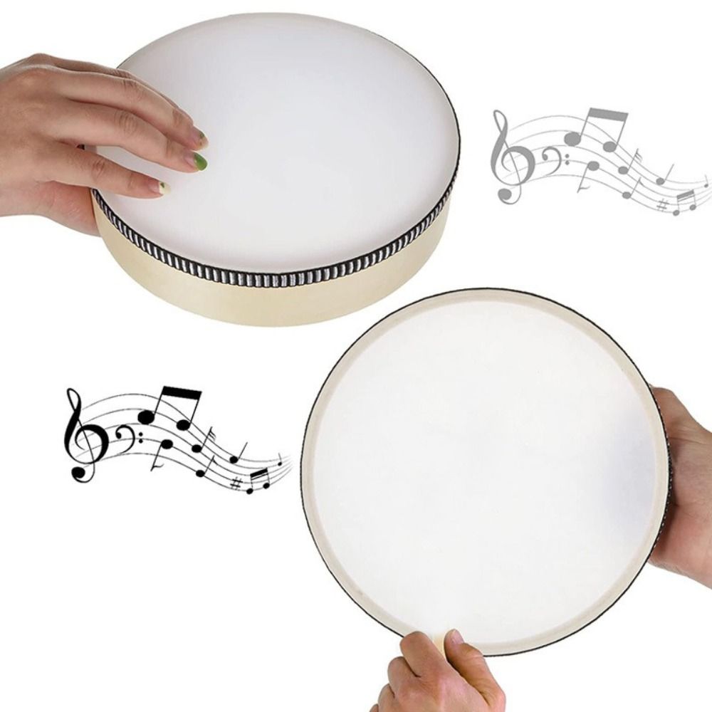 Musical Instrument For Toddlers - Gift 4/6/8/10 Inch Wooden Hand Drum