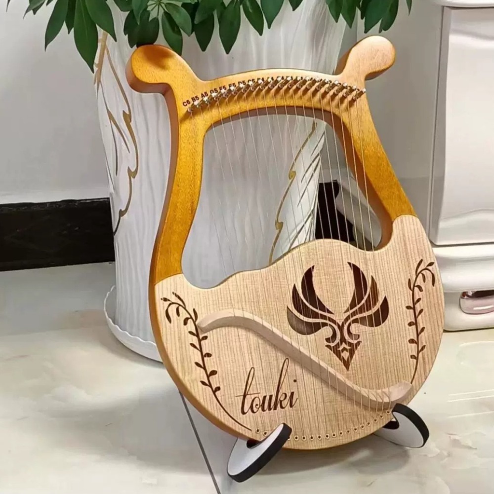 Vintage Solid Wood 19/24 Strin - đánh giá và giá Musical Instrument Harp