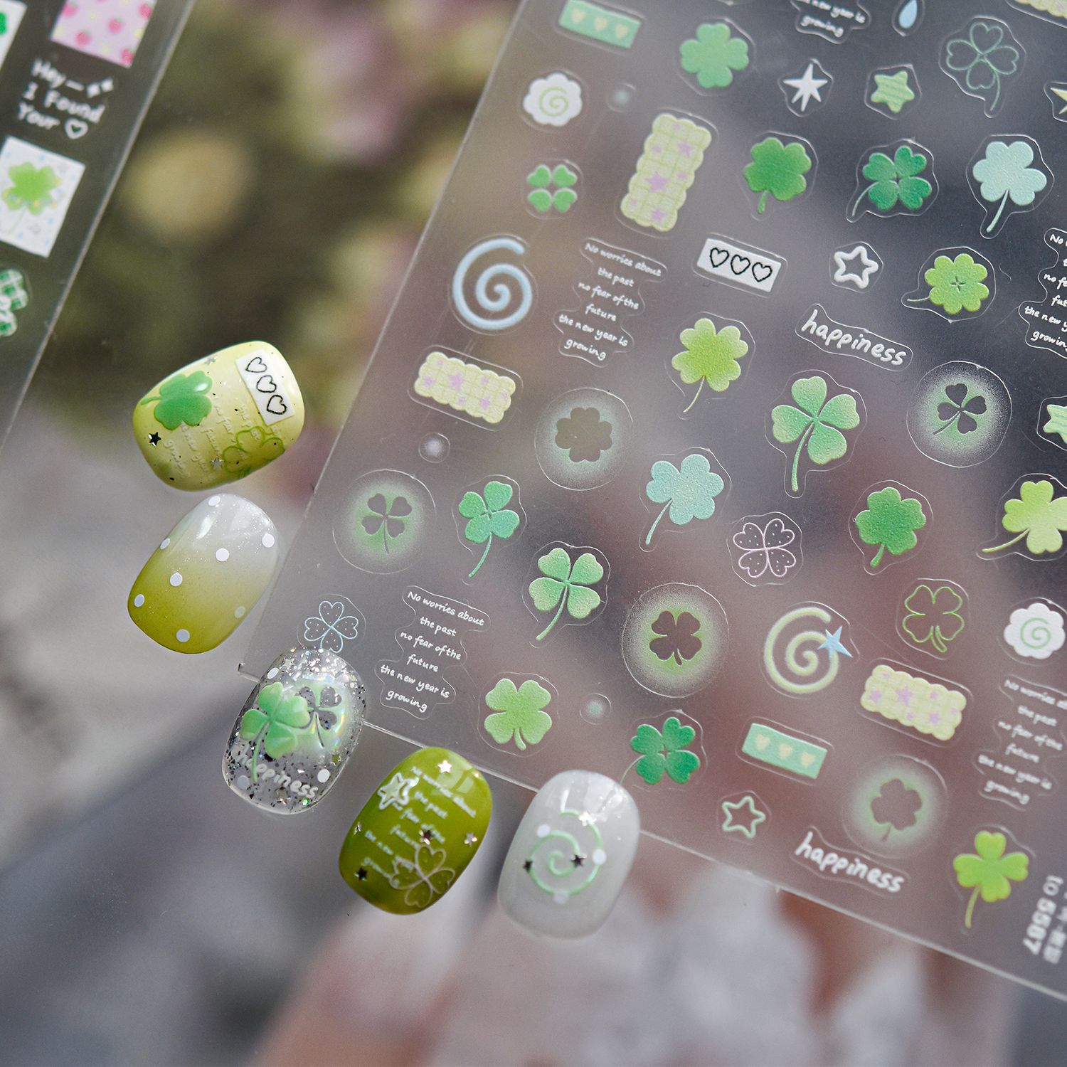 Spring Leaves Nail Art Sticker - đánh giá và giá Musical Instrument Images
