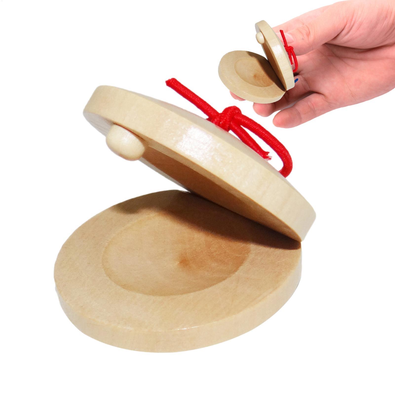 Wooden Castanets Kids Musical  - đánh giá và giá Musical Instrument For Toddlers