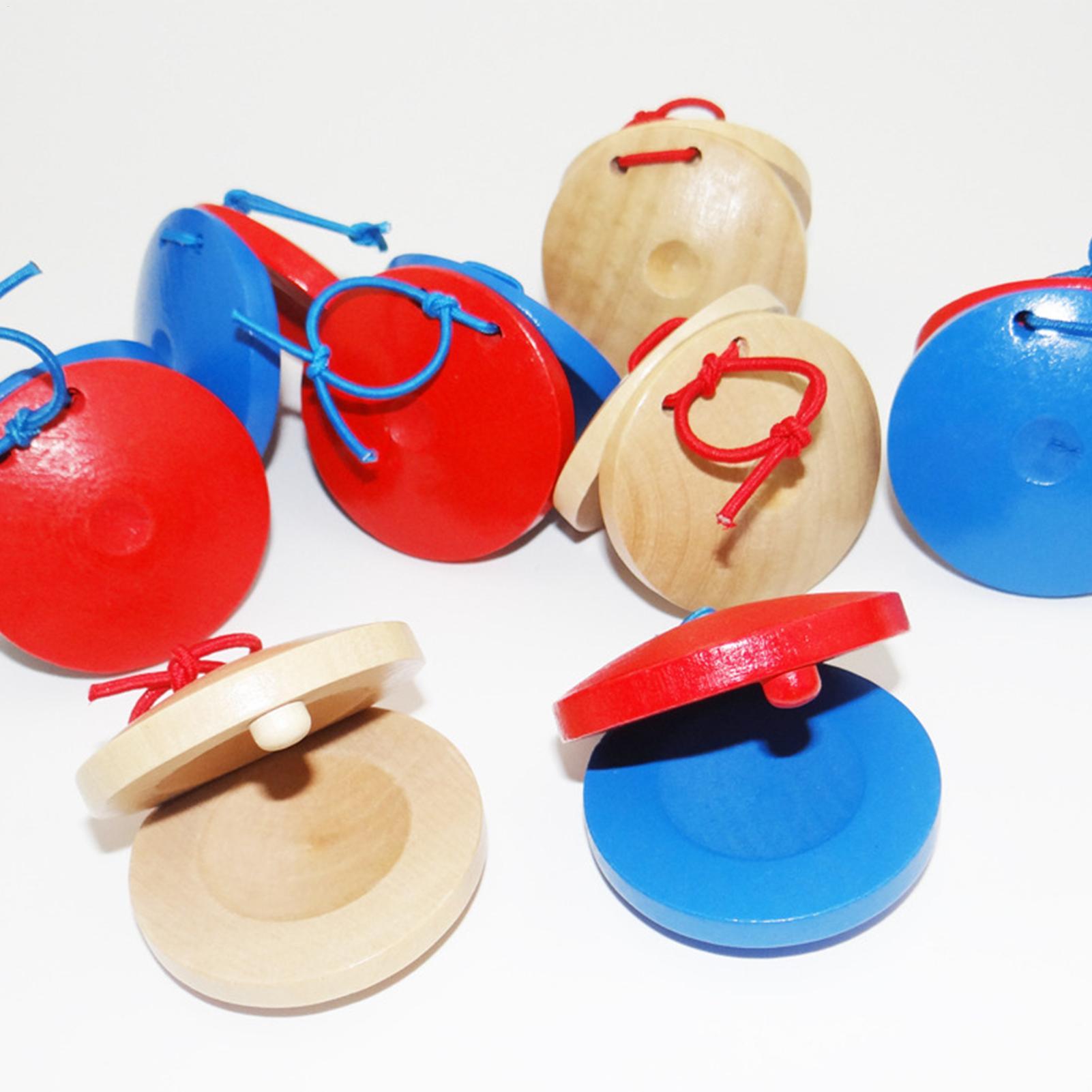 Wooden Castanets Kids Musical  - đánh giá và giá Musical Instrument For Toddlers