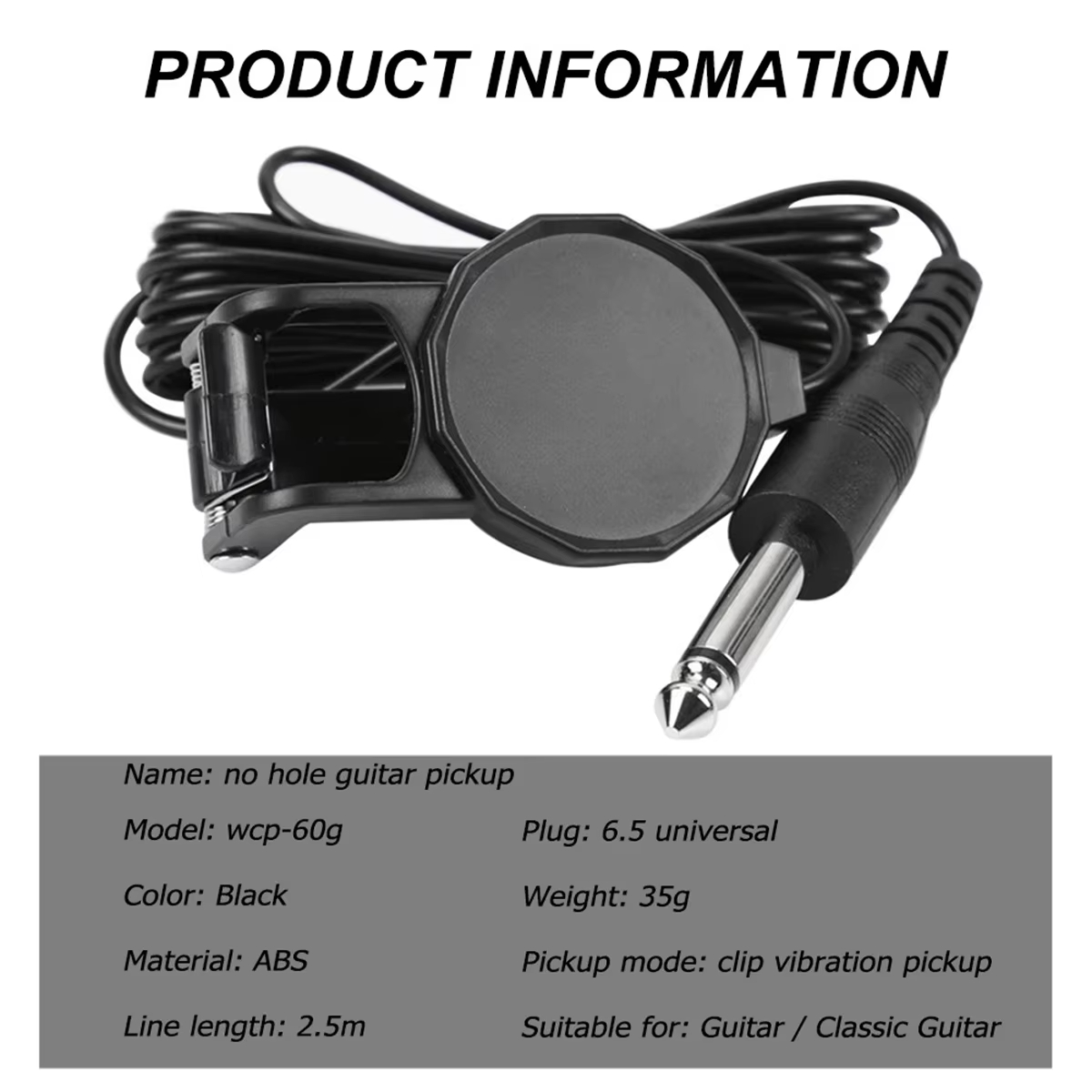 Audio Jack Clip On Pickup/2.5  - đánh giá và giá Musical Instrument In English