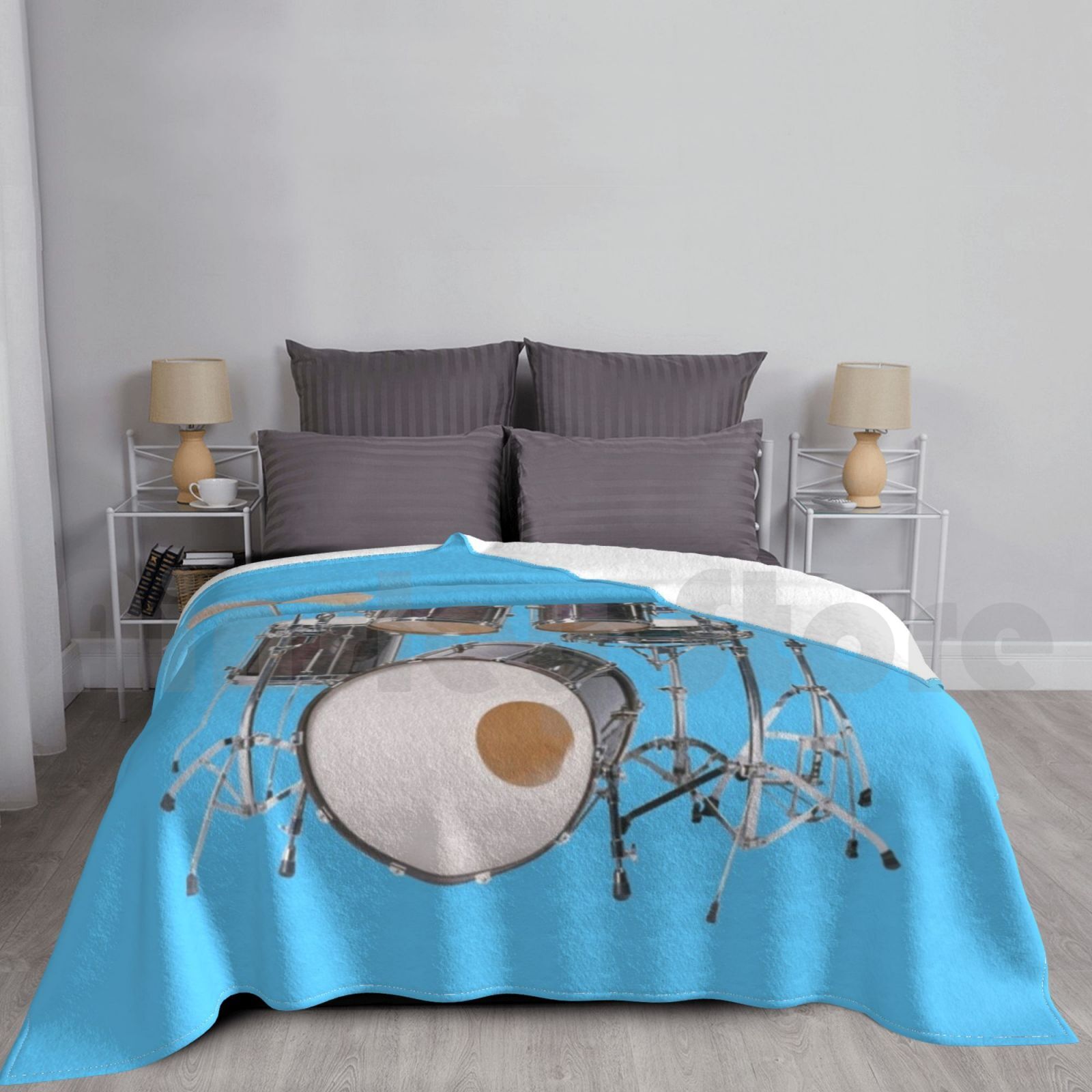 Drums Illustration Blanket Fas - đánh giá và giá Musical Instrument Images