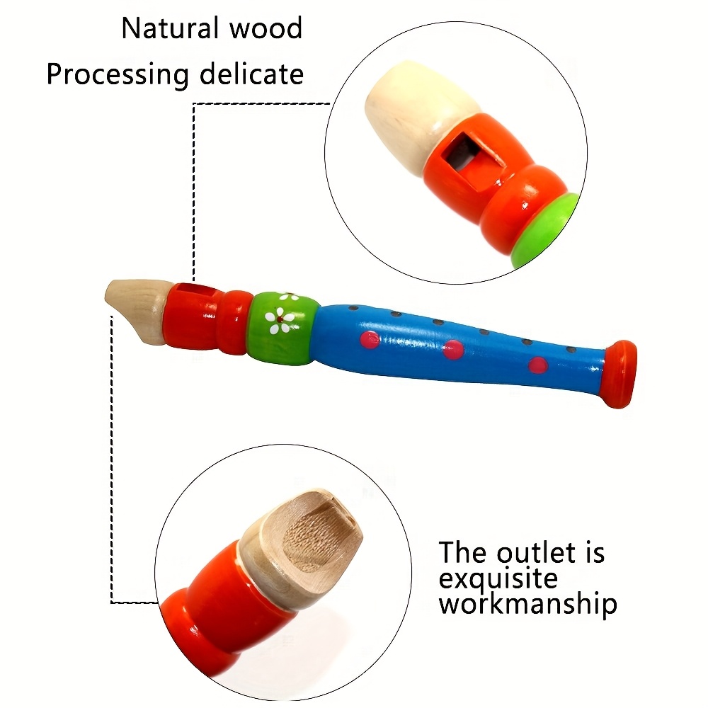 1pc Wooden Flute 6-Hole Colorf - đánh giá và giá Musical Instrument Piccolo