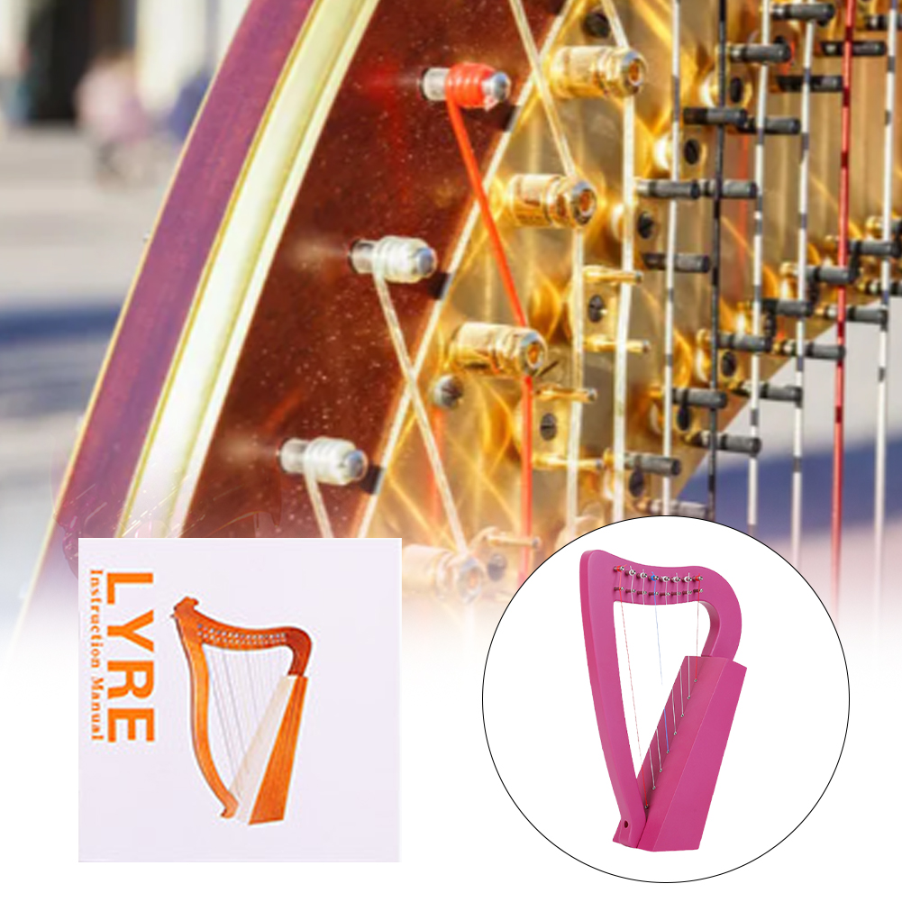 8 Strings Lyre Harp Solid Wood - đánh giá và giá Musical Instrument Harp