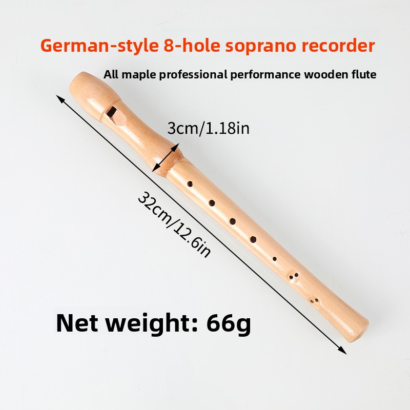 All-wood 8-hole German Recorde - đánh giá và giá Musical Instrument German