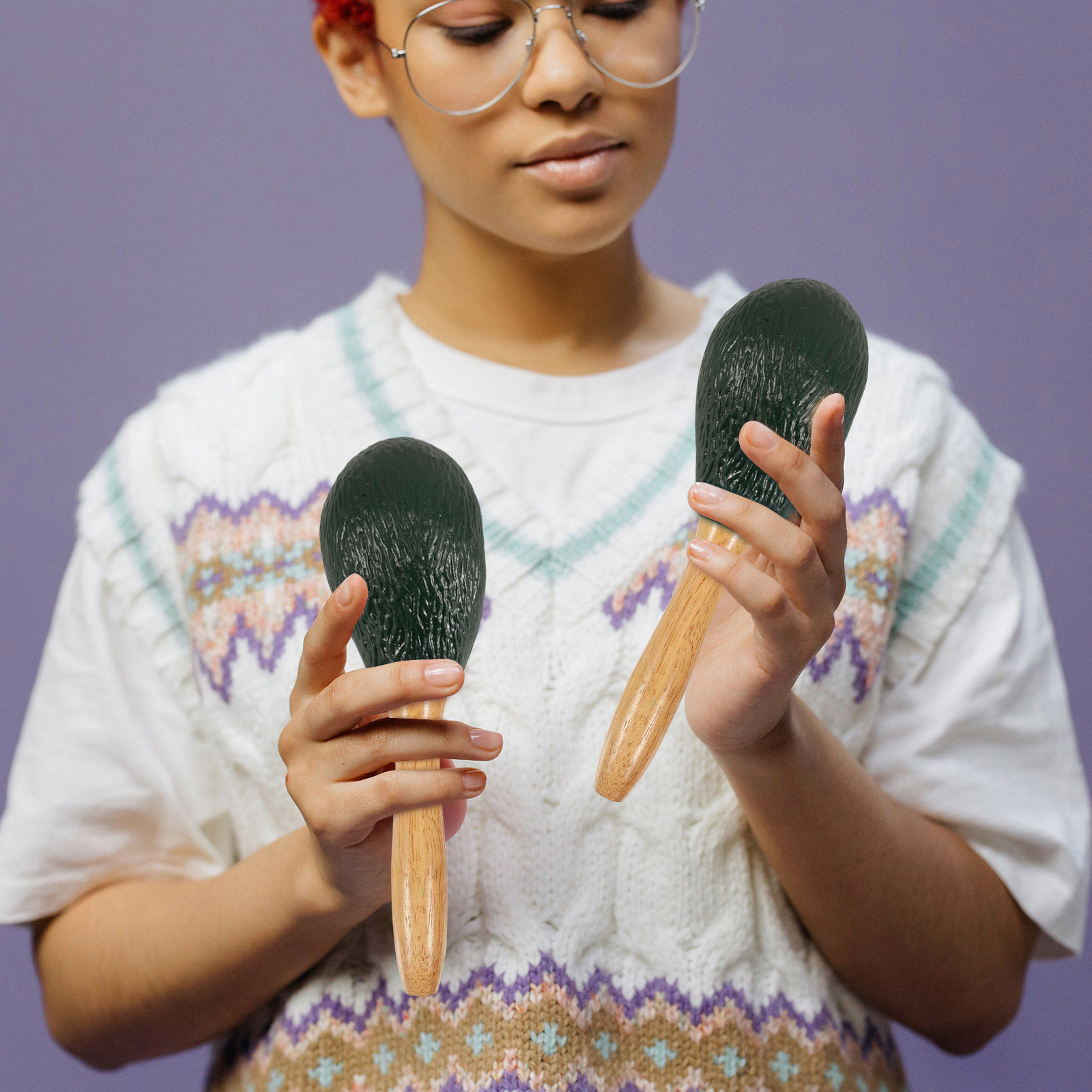 Fruit Shaker Maracas Avocado T - đánh giá và giá Musical Instrument For Toddlers