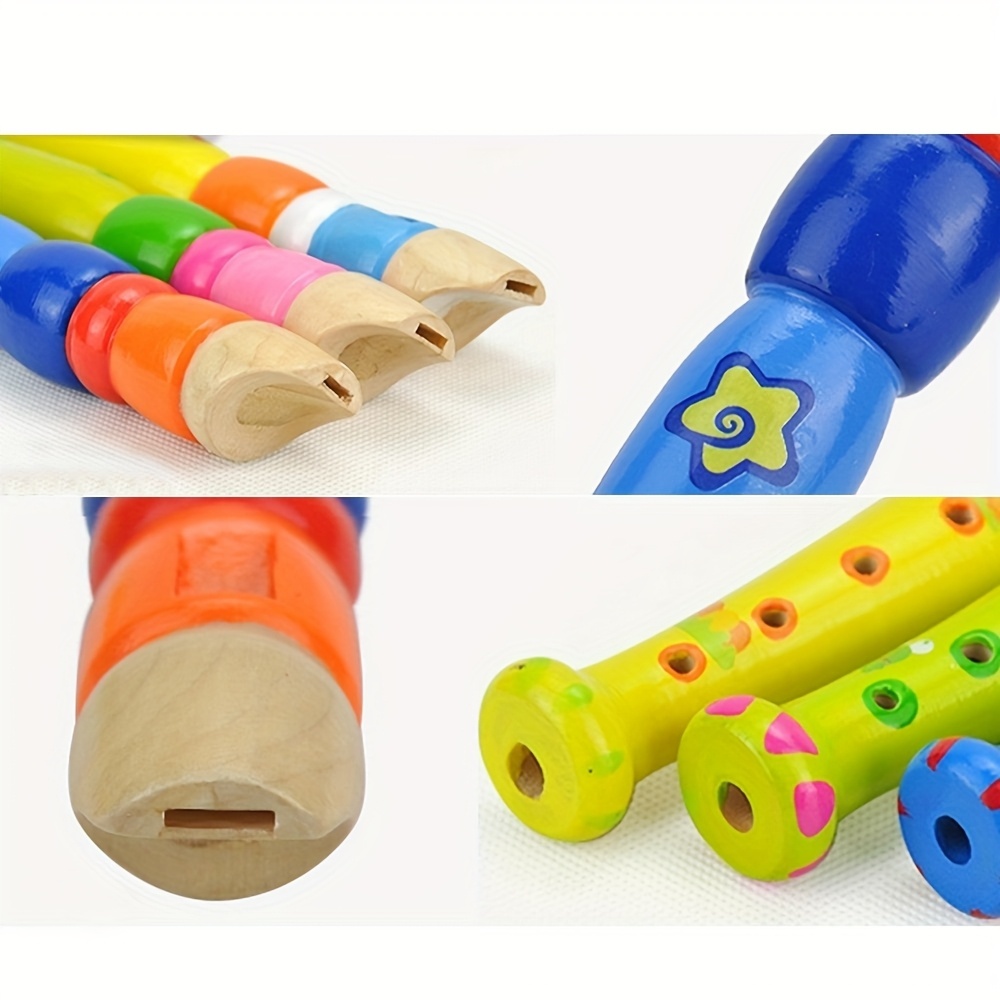 1pc Wooden Flute 6-Hole Colorf - đánh giá và giá Musical Instrument Piccolo