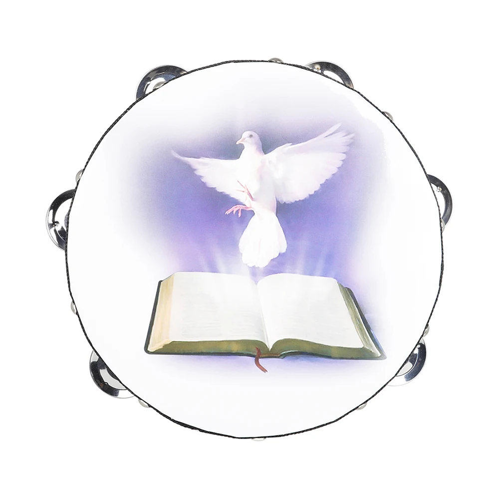 8 Inch Tambourine Peace Pigeon - đánh giá và giá Musical Instrument For Toddlers