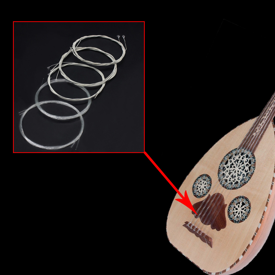 IRIN Oud Strings Turkey Oud Ar - đánh giá và giá Musical Instrument Oud