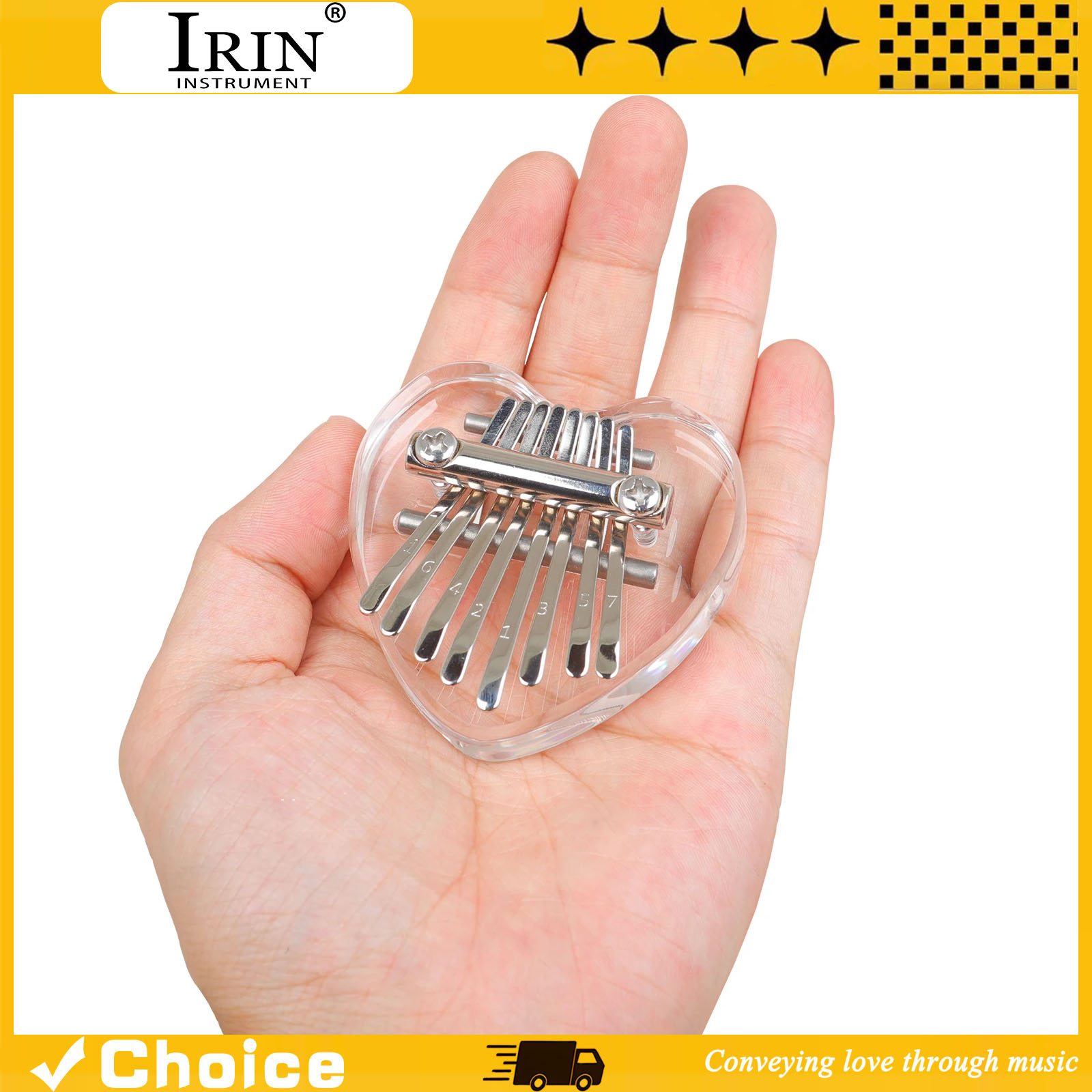 8-Key Kalimba Mini Thumb Piano - đánh giá và giá Musical Instrument Harp