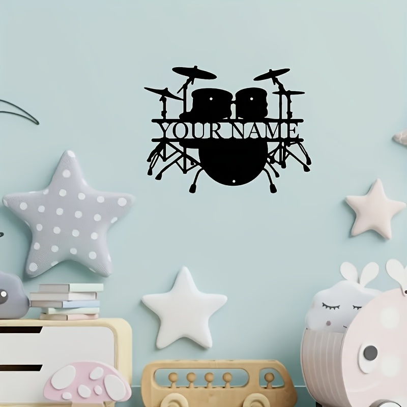 Custom Drum Set Metal Wall Art - đánh giá và giá Musical Instrument With Name