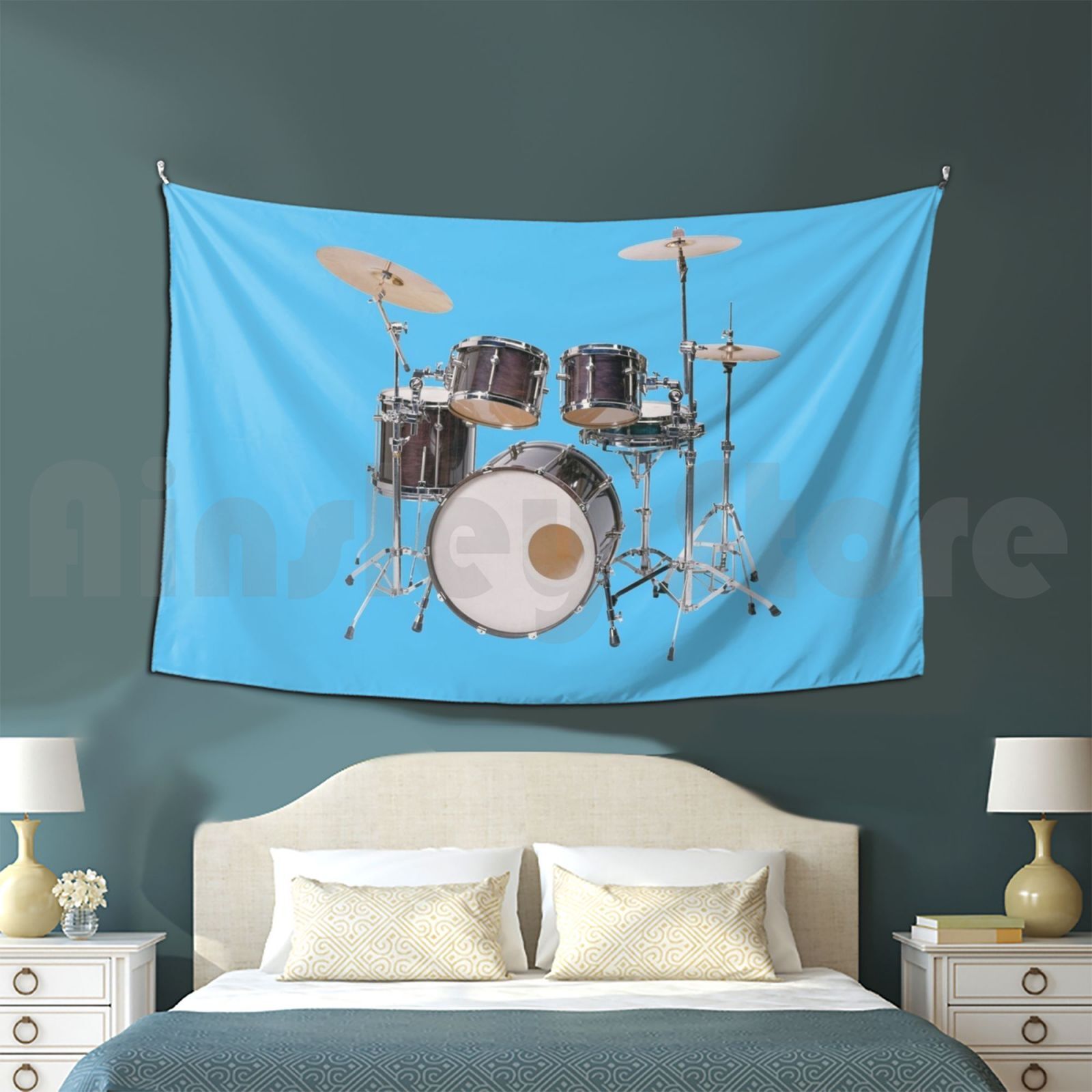 Drums Illustration Tapestry Li - đánh giá và giá Musical Instrument Images