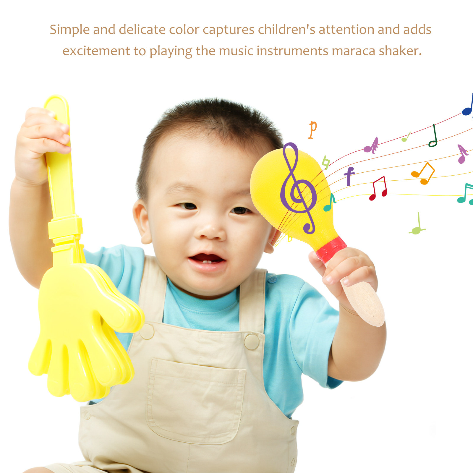 1Pair Wooden Maracas Shaker Ki - đánh giá và giá Musical Instrument For Toddlers