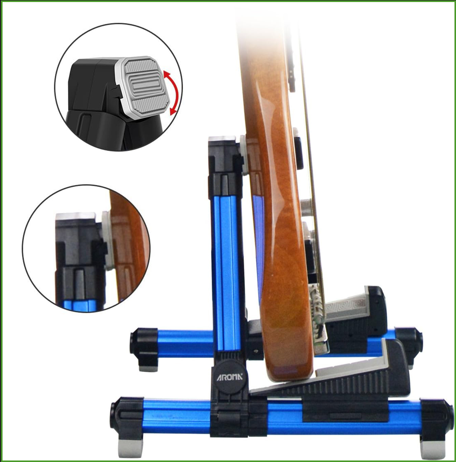 Foldable Aluminum Guitar Stand - đánh giá và giá Musical Instrument In English