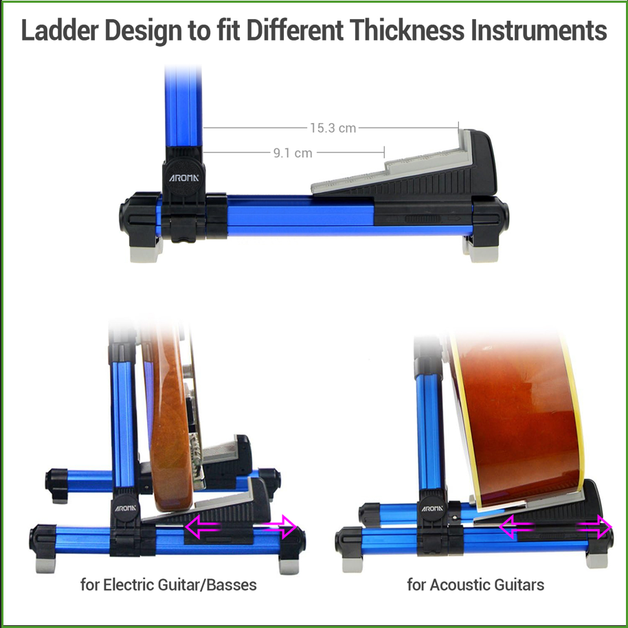 Foldable Aluminum Guitar Stand - đánh giá và giá Musical Instrument In English