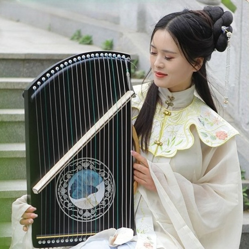 Wooden 21-string Mini Guzheng  - đánh giá và giá Musical Instrument Oud