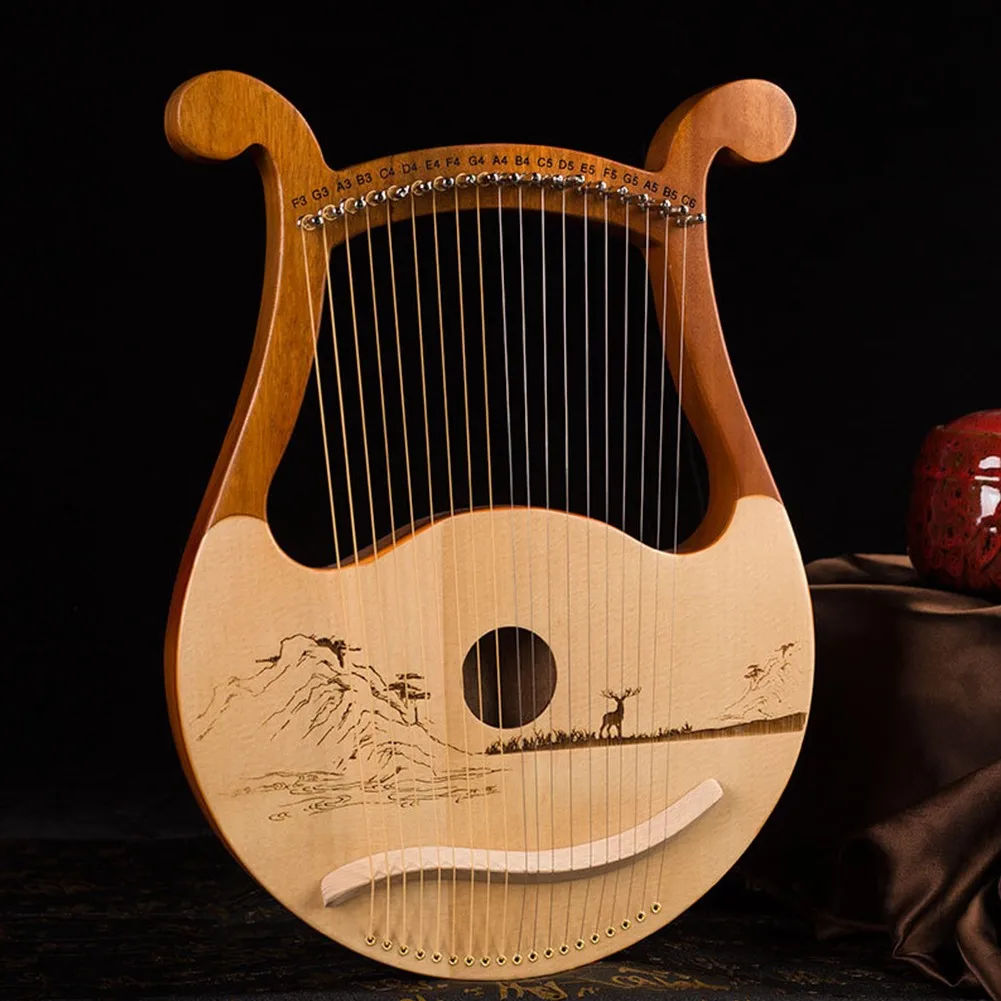 High Quality 19 String Lyre Ha - đánh giá và giá Musical Instrument Harp