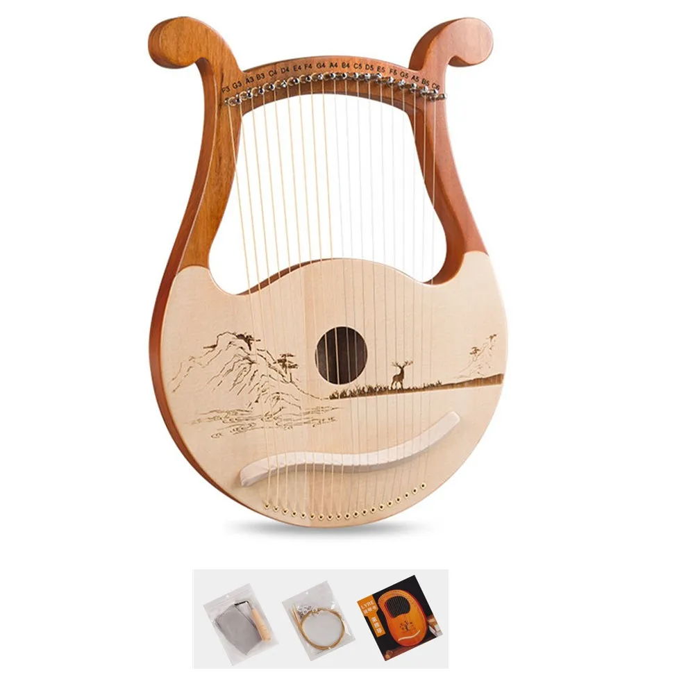 High Quality 19 String Lyre Ha - đánh giá và giá Musical Instrument Harp